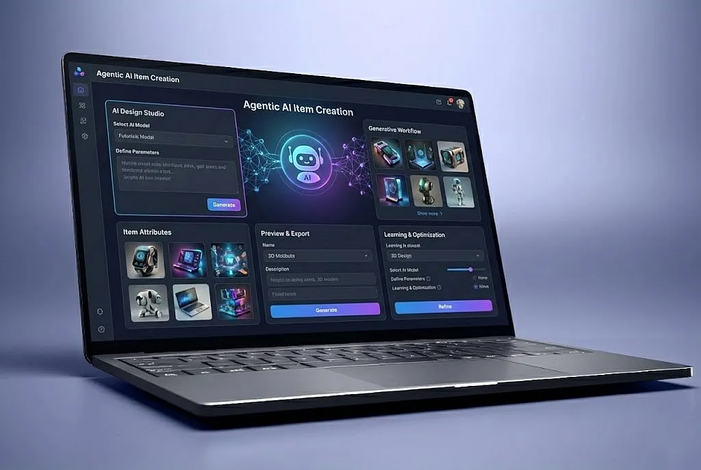 Screen showing Agentic AI creating events, schedules, and documents