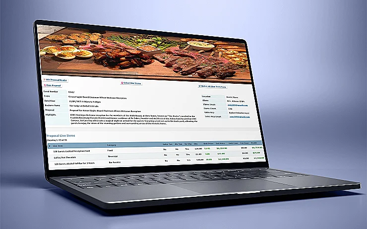 Screen showing a client portal view for document and payment review