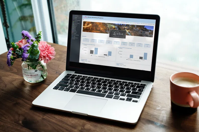 Event Booking Engines Desktop With Flowers