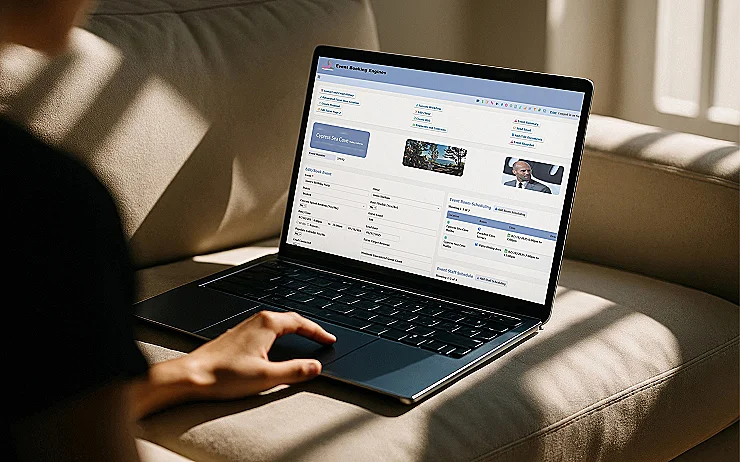 Booking Interface: Modern Web View