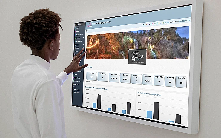Interactive Dashboard: 4K Touch Screen Monitor