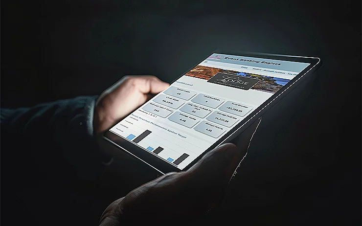 Main Dashboard on Tablet