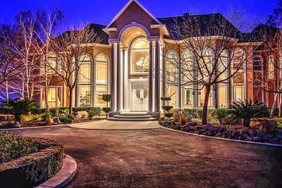 Image representing a grand, well-maintained mansion interior or exterior.