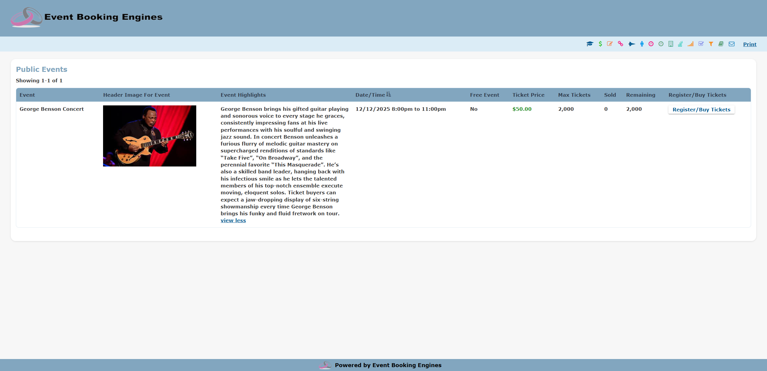 Public Event Ticketing
